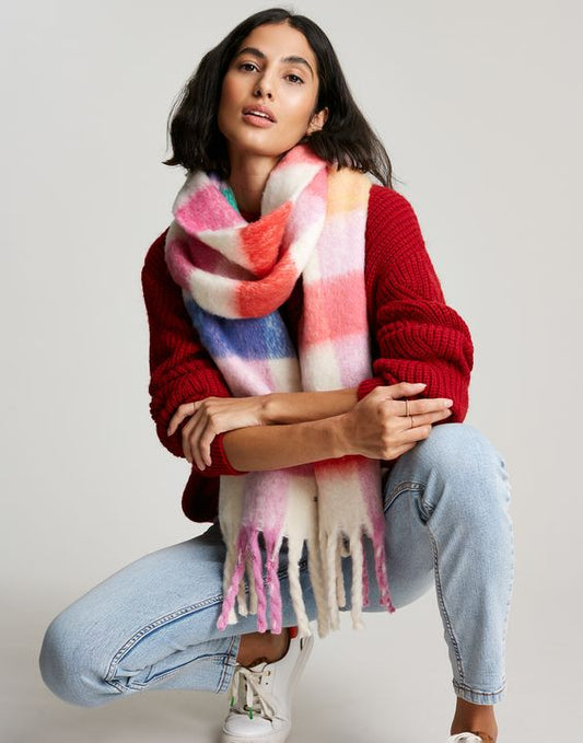FOLLEY BRUSHED CHECK SCARF