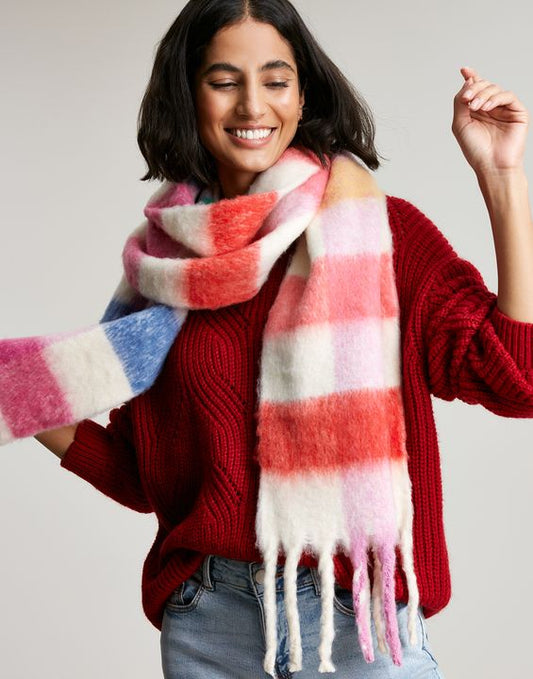 FOLLEY BRUSHED CHECK SCARF