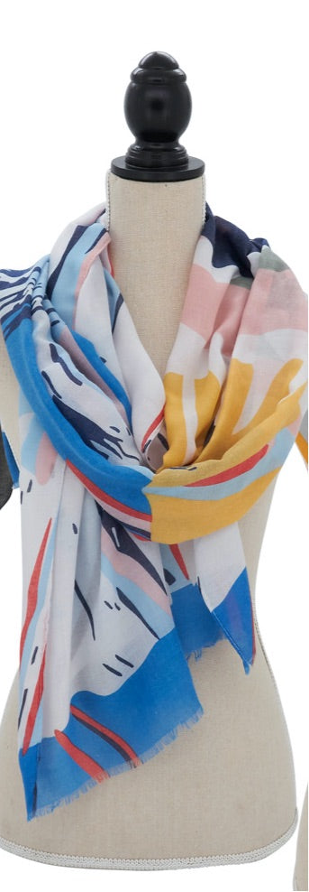 COLOR BLOCK SCARF
