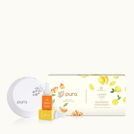 THYMES MANDARIN CORIANDER AND LEMON LEAF PURA DIFFUSER KIT