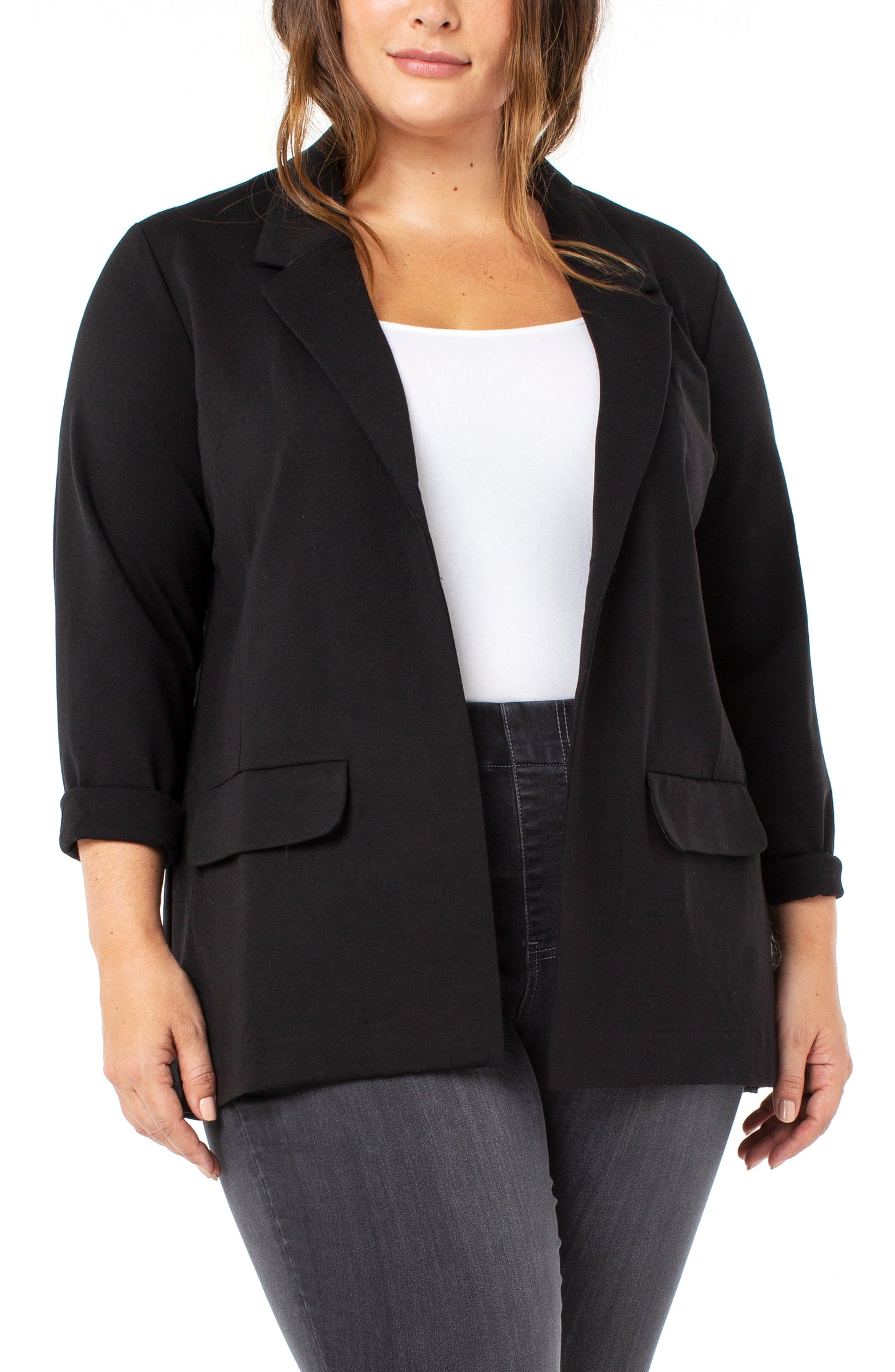 LIVERPOOL BOYFRIEND BLAZER WITH PRINCESS DARTS - PLUS
