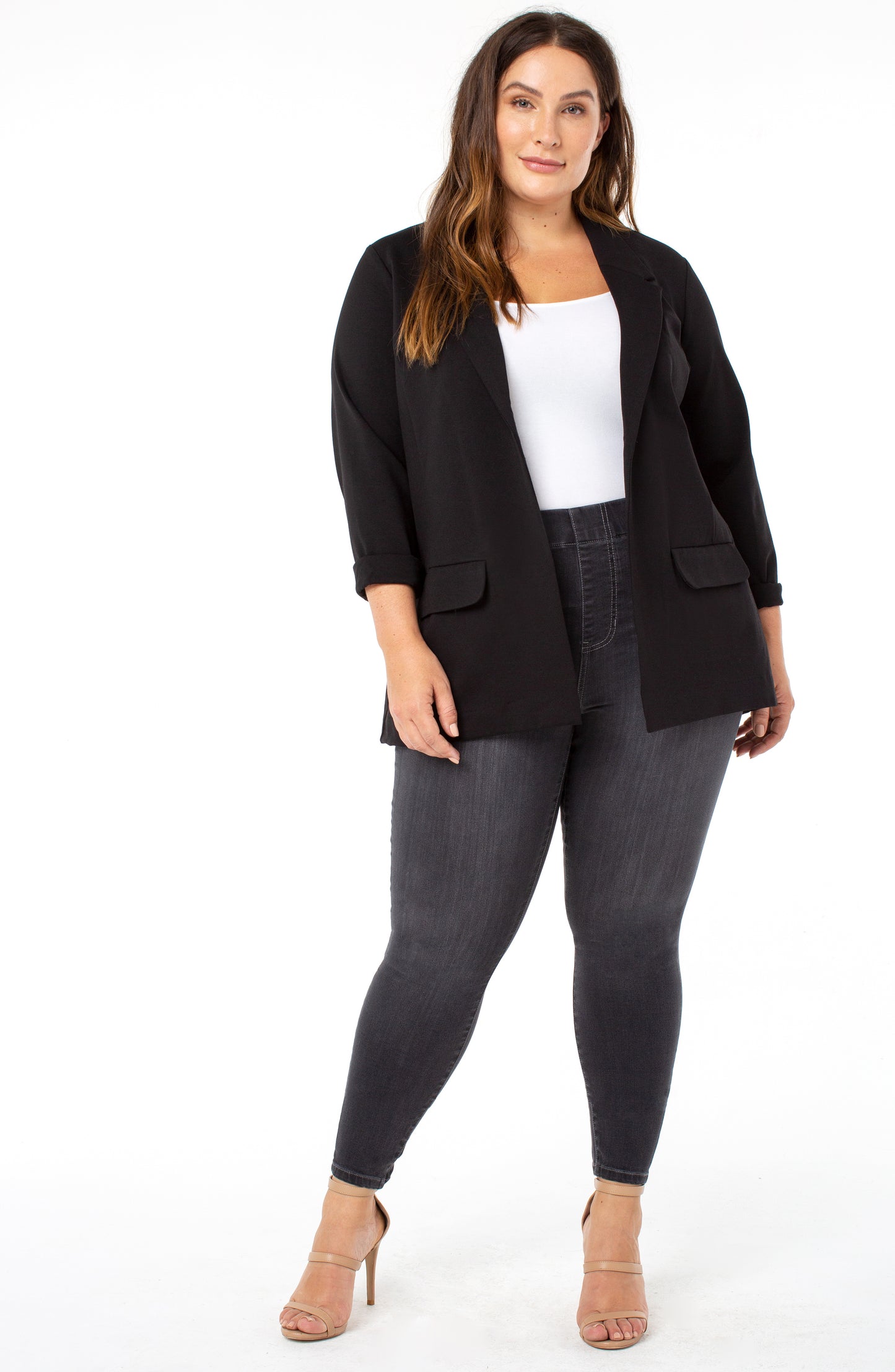 LIVERPOOL BOYFRIEND BLAZER WITH PRINCESS DARTS - PLUS