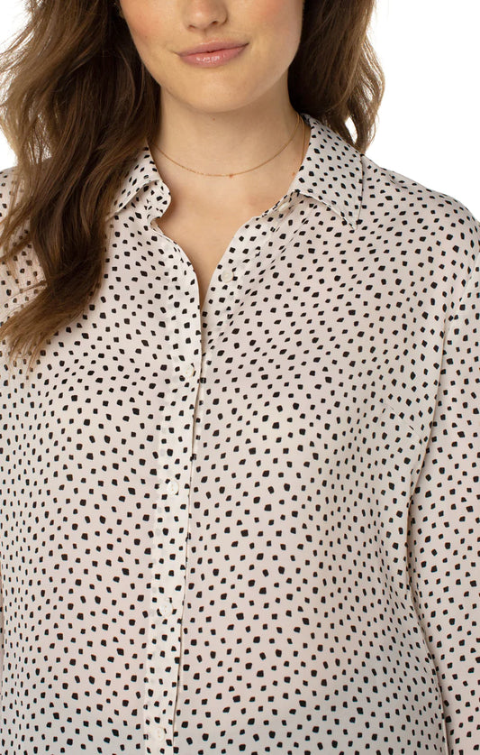 LIVERPOOL BUTTON UP WOVEN BLOUSE