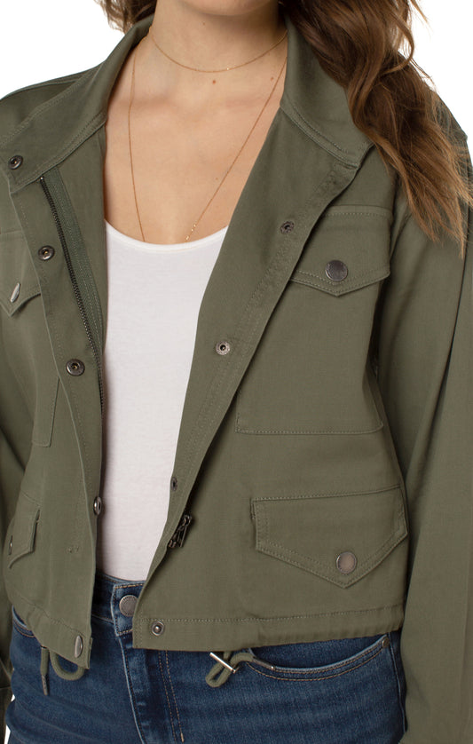 LIVERPOOL CROPPED CARGO JACKET