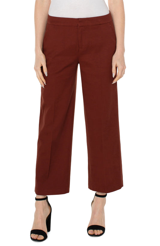 LIVERPOOL WIDE LEG ANKLE TROUSER 27" INSEAM