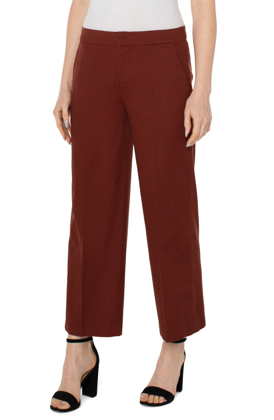 LIVERPOOL WIDE LEG ANKLE TROUSER 27" INSEAM