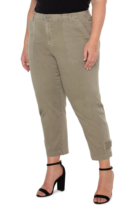 LIVERPOOL UTILITY CROP CARGO WITH CINCHED LEG 26" INSEAM - PLUS
