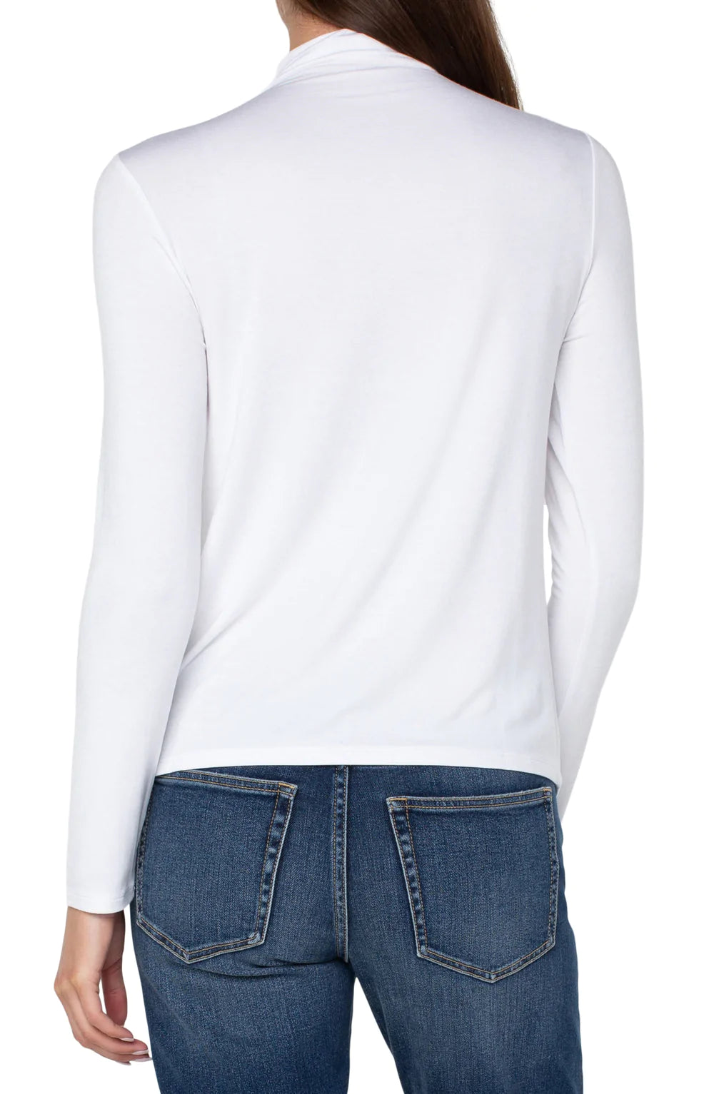 LIVERPOOL LONG SLEEVE MOCK NECK KNIT TOP