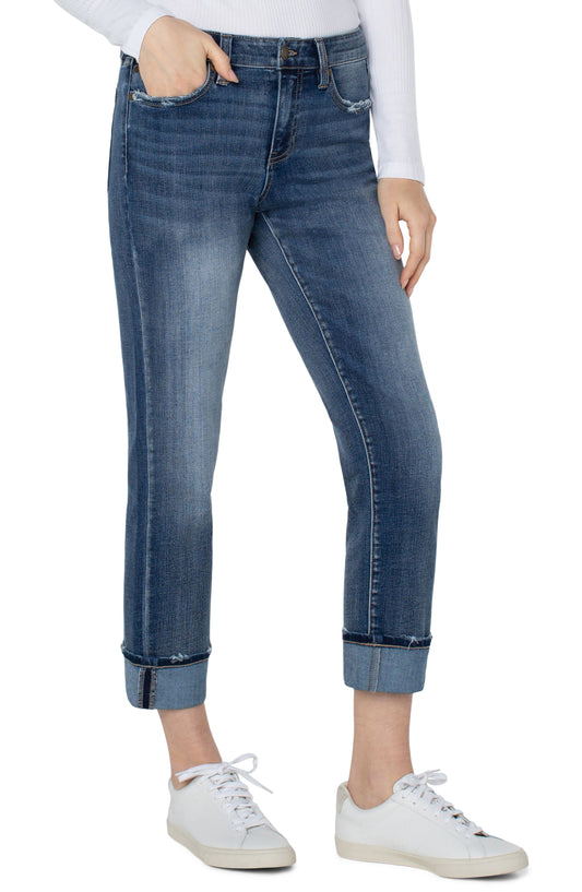 LIVERPOOL MARLEY GIRLFRIEND CUFFED 27"-30" INSEAM